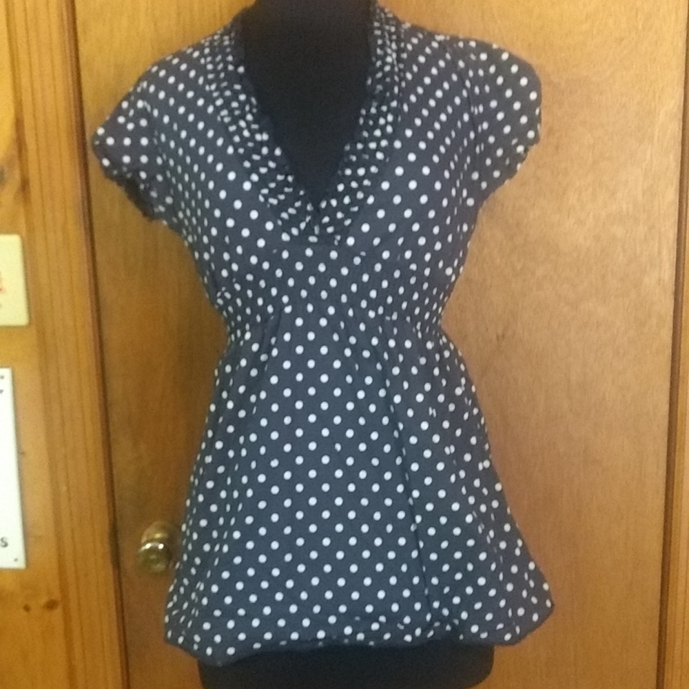 Polka Dot Short Sleeve Shirt